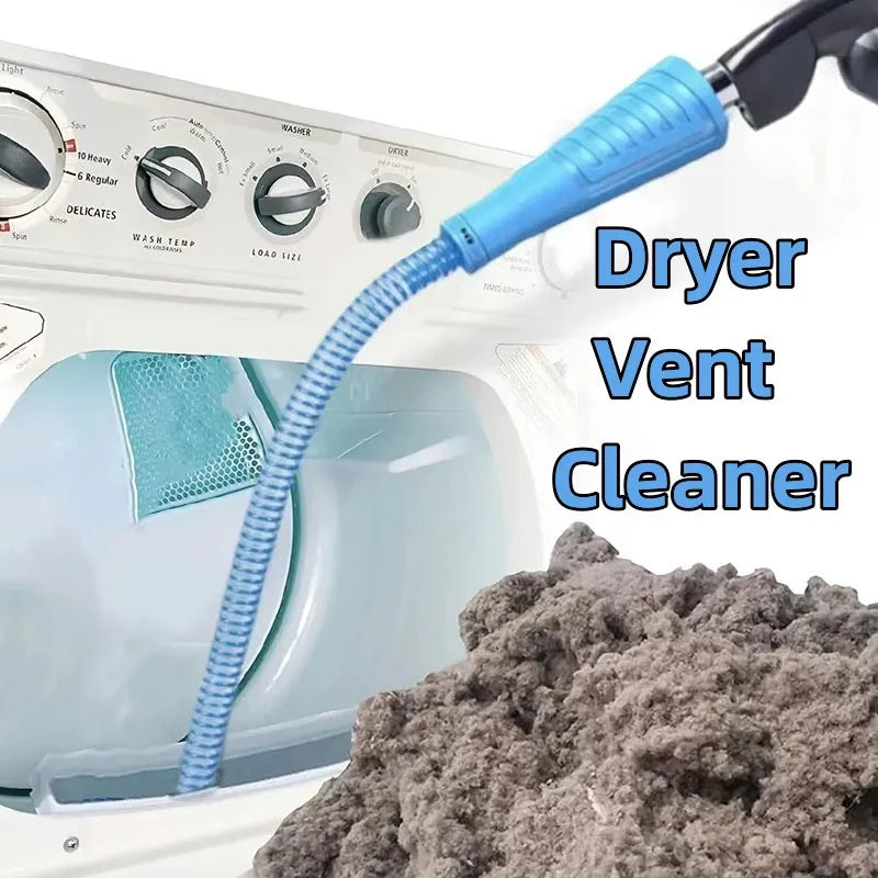 Dryer Vent Cleaner Kit Vacuum Attachment Bendable Dryer Lint Remover with Guide Screen Cleaning Hose Household Deep Cleaning