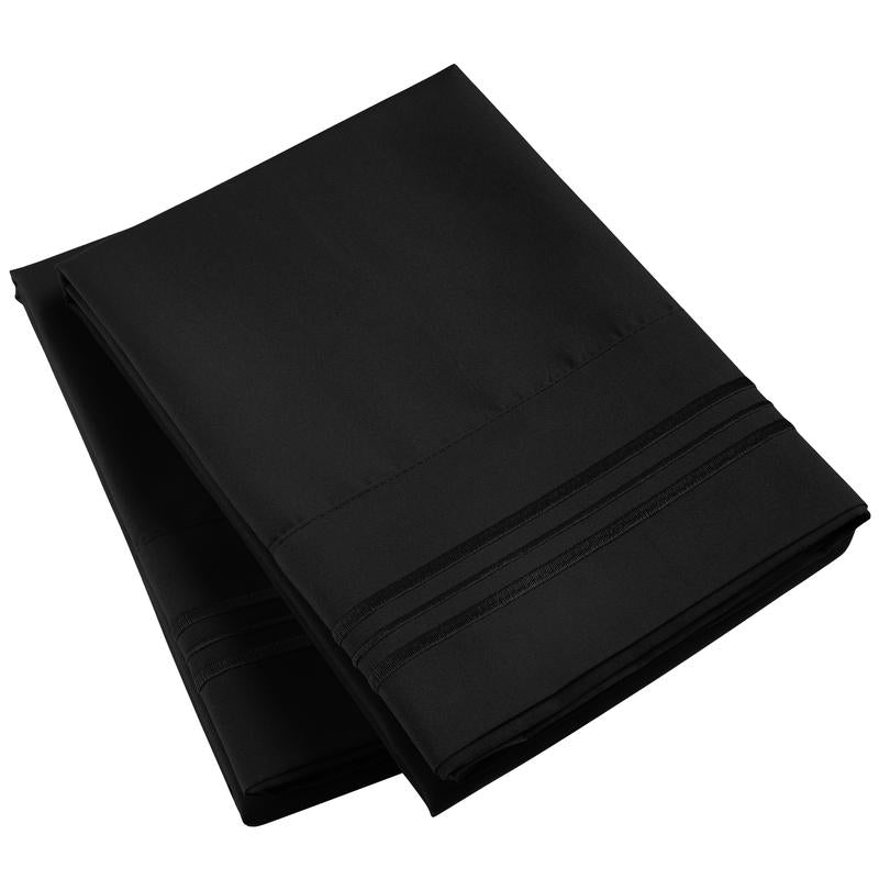 Mellanni Pillowcases, Set of 2, Iconic Collection Microfiber Pillow Covers - Hotel Luxury, Extra Soft, Cooling - Wrinkle, Fade, Stain Resistant