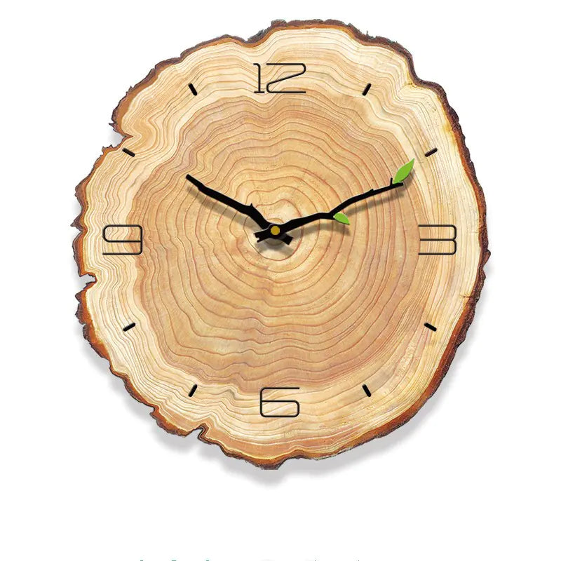 Wood Grain Clock, Annual Ring Silent Clock