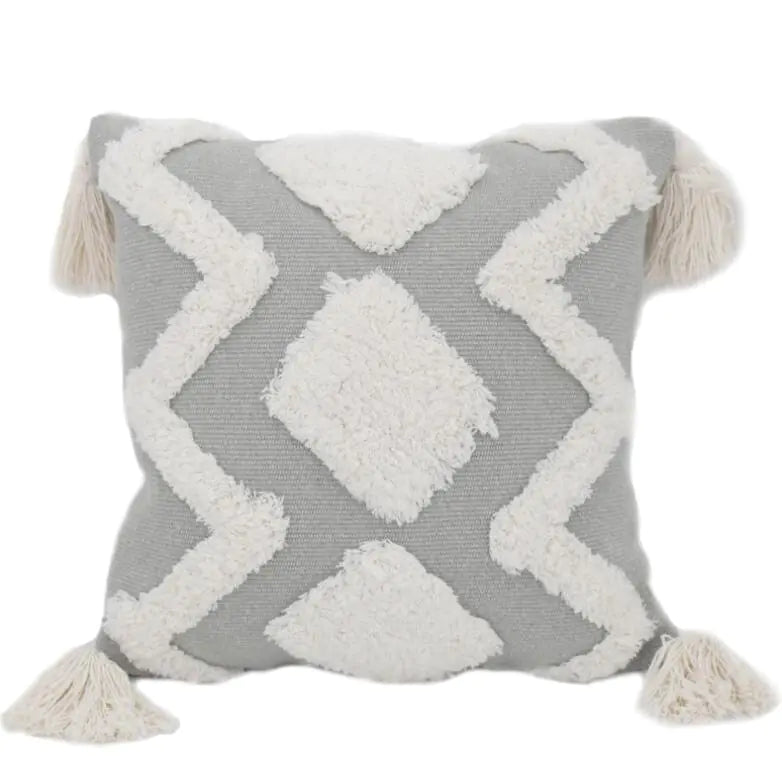 Frien Cushion Shell Canvas Tufted Throw Pillow