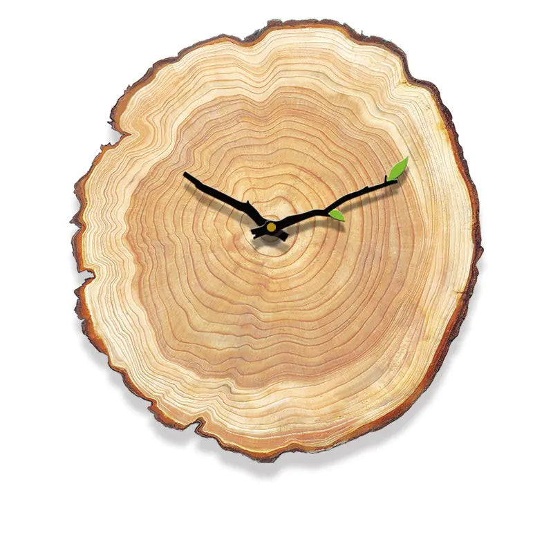 Wood Grain Clock, Annual Ring Silent Clock