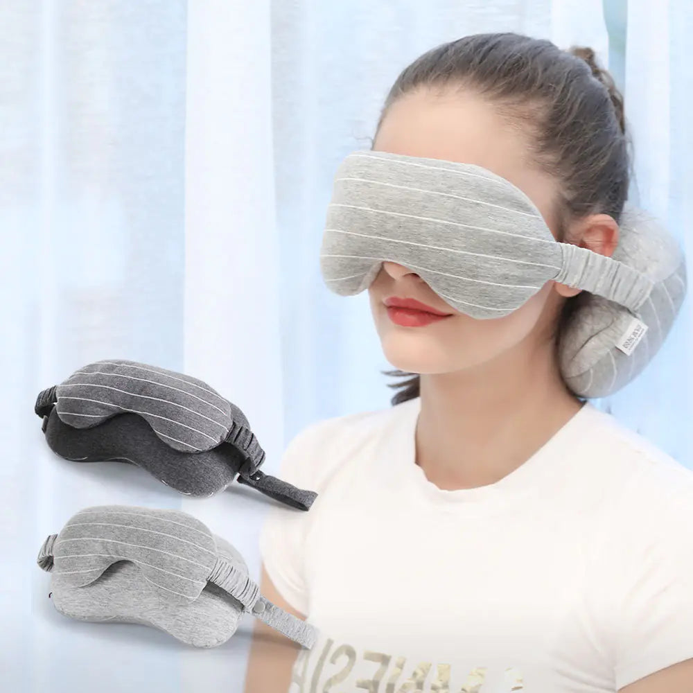 Neck Pillow, Travel Pillow with Eye Mask