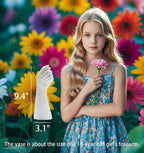 White Ceramic Vases Flower Vases Home Decor Cool Cute Small Hand Vase for Flowers Unique Modern Bathroom Living Room Rose Tulip Coffee Tables Centerpieces Decorative