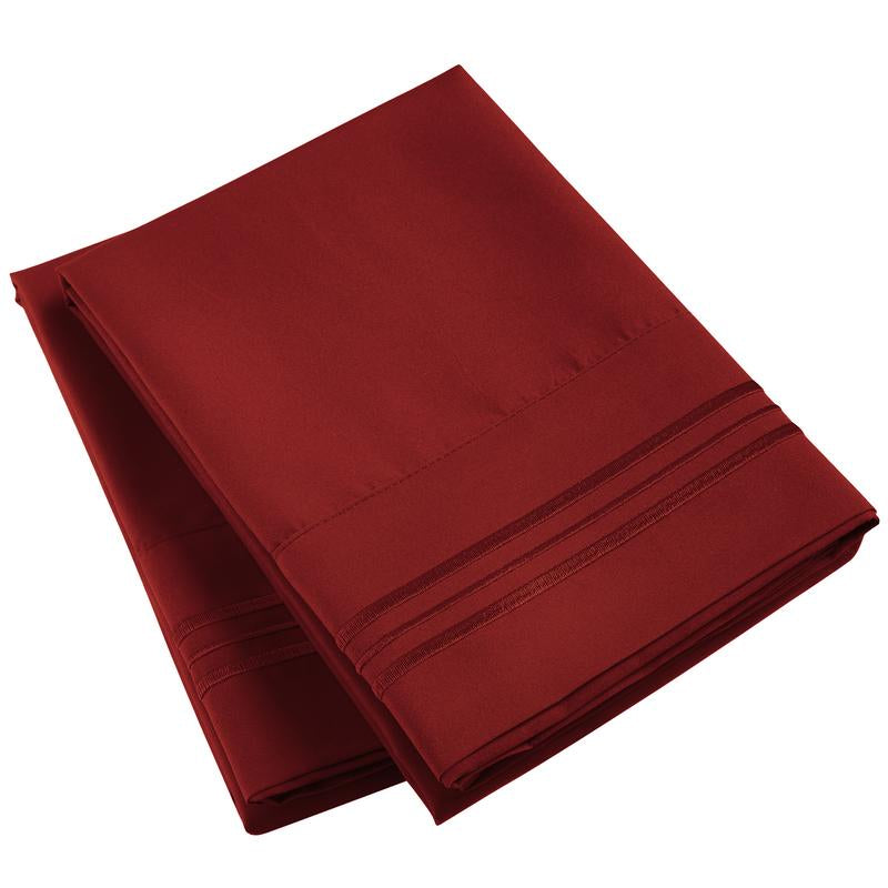 Mellanni Pillowcases, Set of 2, Iconic Collection Microfiber Pillow Covers - Hotel Luxury, Extra Soft, Cooling - Wrinkle, Fade, Stain Resistant