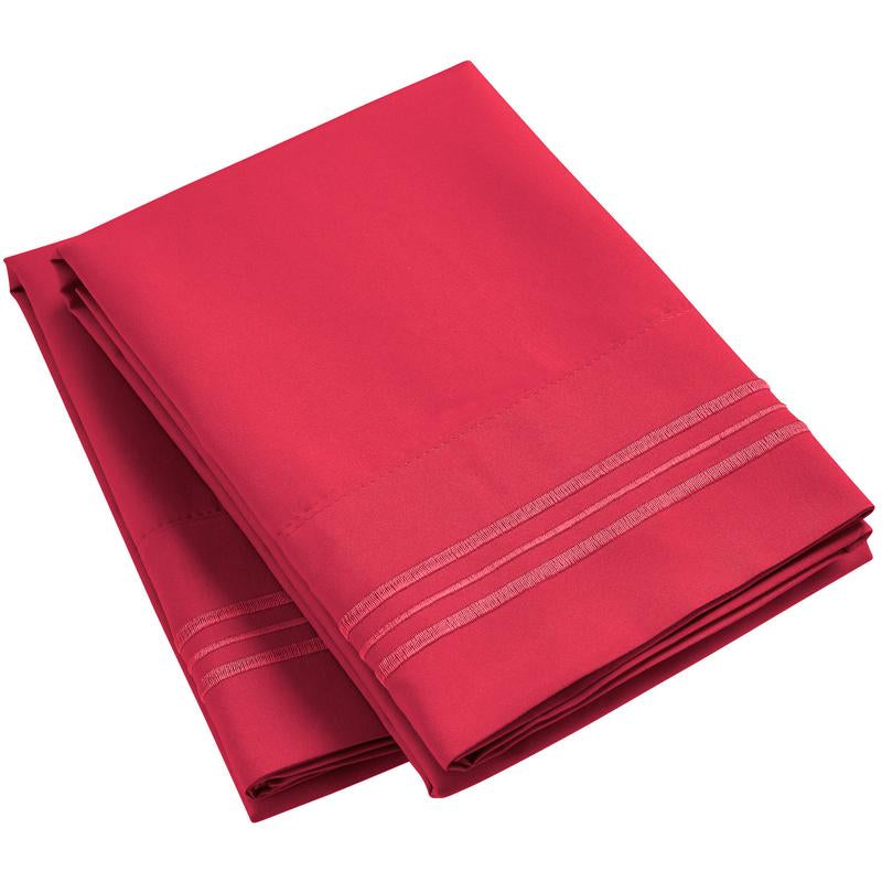 Mellanni Pillowcases, Set of 2, Iconic Collection Microfiber Pillow Covers - Hotel Luxury, Extra Soft, Cooling - Wrinkle, Fade, Stain Resistant