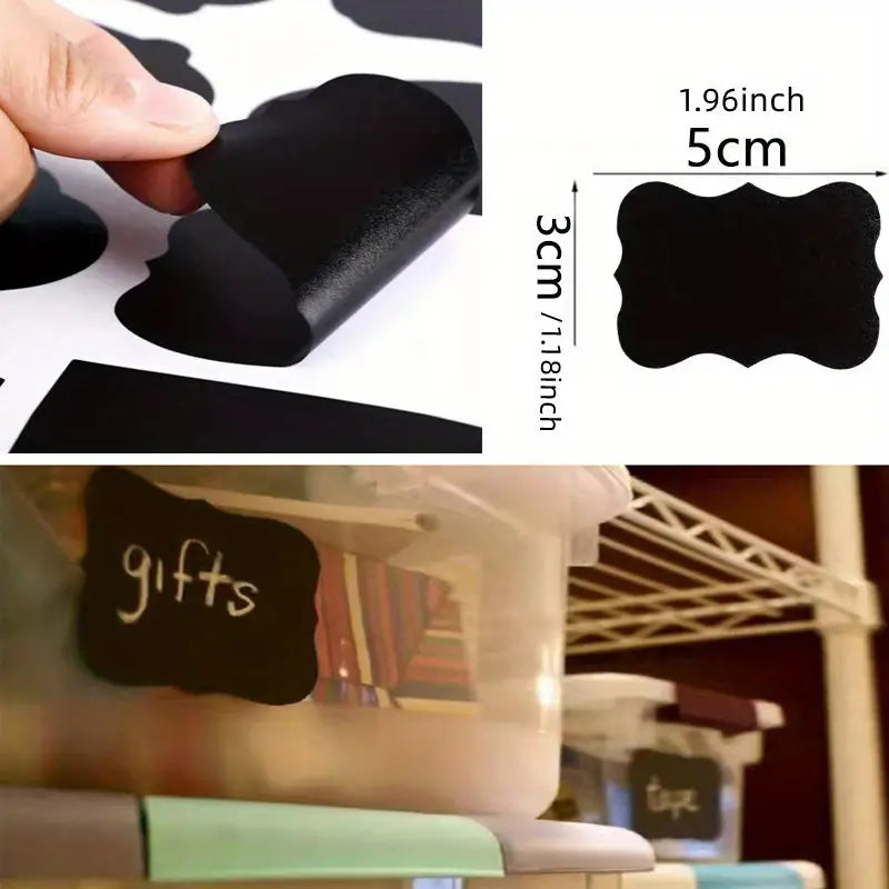 120pcs Erasable Chalkboard Labels with Pen for Jars
