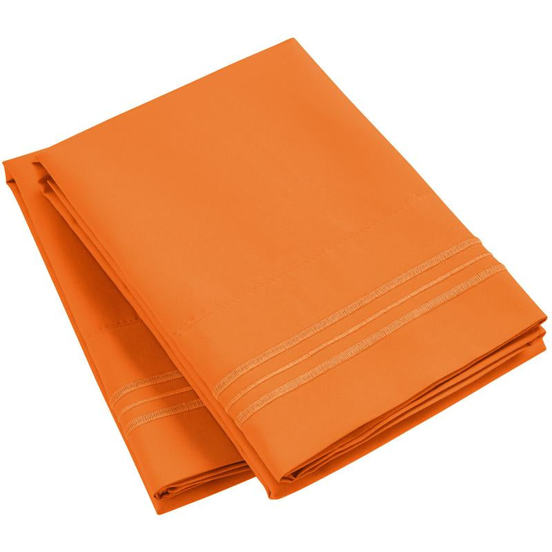 Mellanni Pillowcases, Set of 2, Iconic Collection Microfiber Pillow Covers - Hotel Luxury, Extra Soft, Cooling - Wrinkle, Fade, Stain Resistant