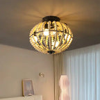 Beaded Fan Lamp Wooden Beaded Chandelier Oak White Unavailable Platforms- Temu