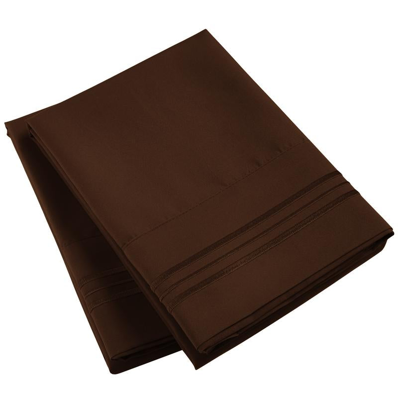 Mellanni Pillowcases, Set of 2, Iconic Collection Microfiber Pillow Covers - Hotel Luxury, Extra Soft, Cooling - Wrinkle, Fade, Stain Resistant