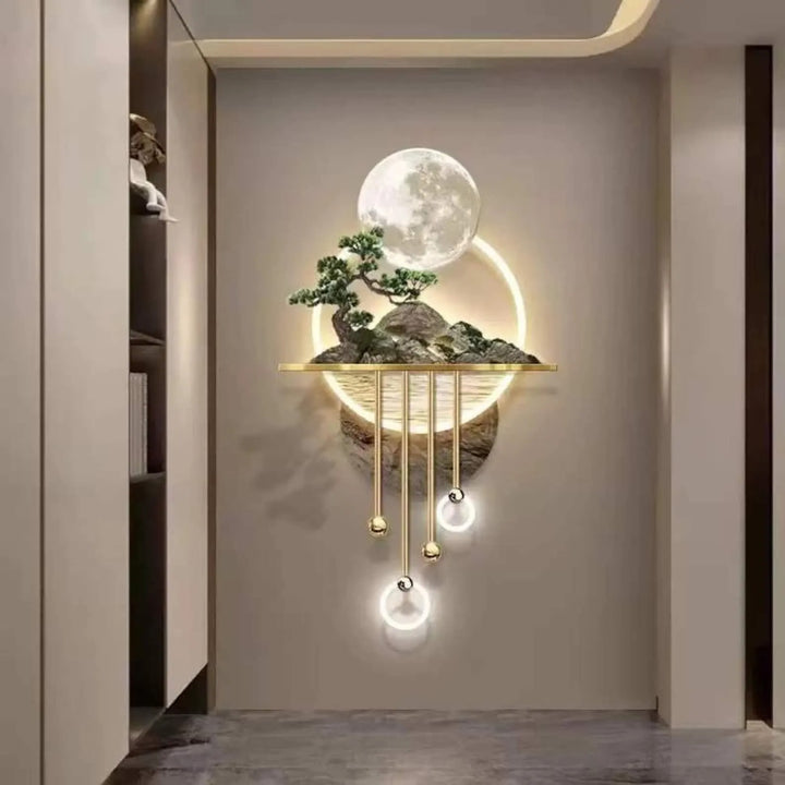 Luna Wall Light – Sculptural Glow in Acrylic