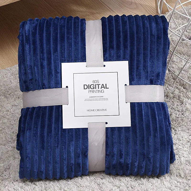 Solid Color Thick Mink Fleece Yoga Blanket Gift